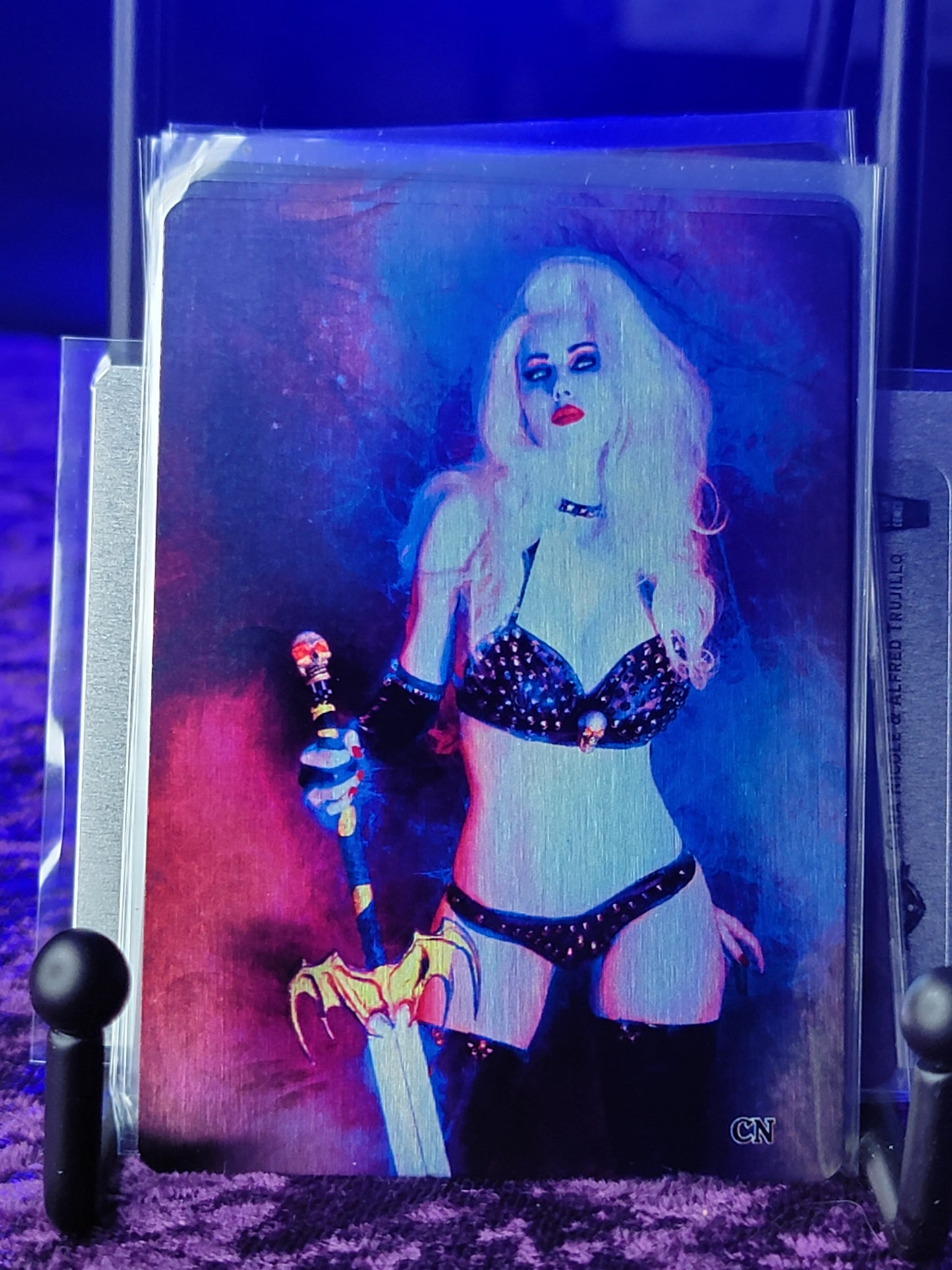 Lady Death - Diabolical Harvest - Cara Nicole Cosplay Metal Card