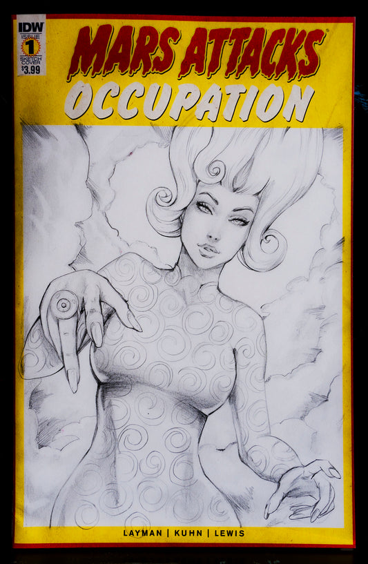 Mars Attacks Occupation - Alfred Trujillo Sketch Cover