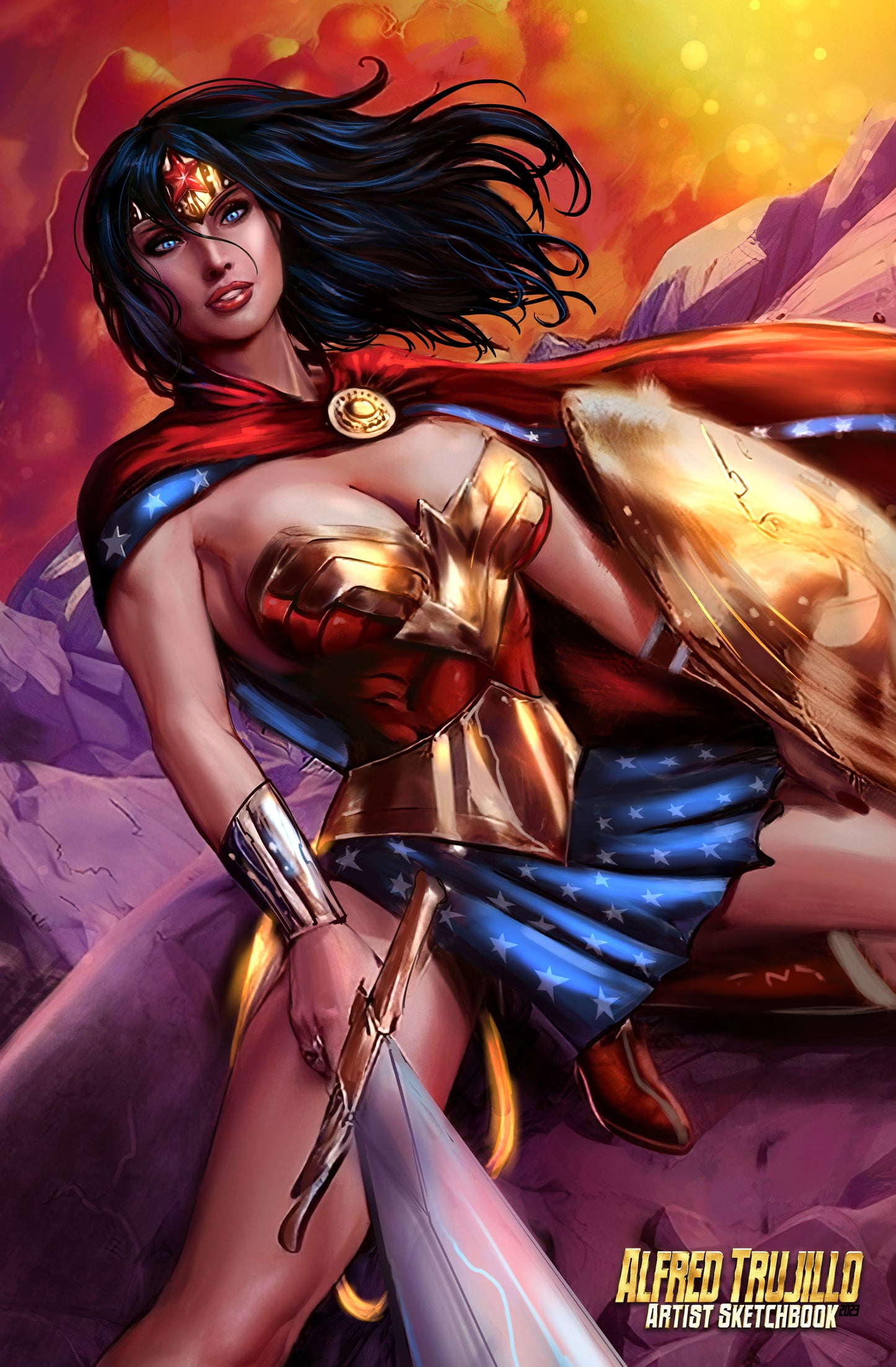 Alfred Trujillo Sketchbook 2023: Woman of Wonder