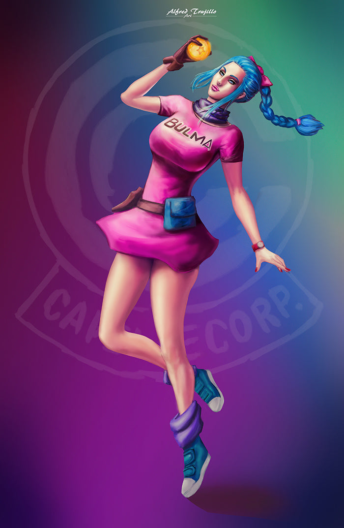 Bulma 11x17 art print by Alfred Trujillo