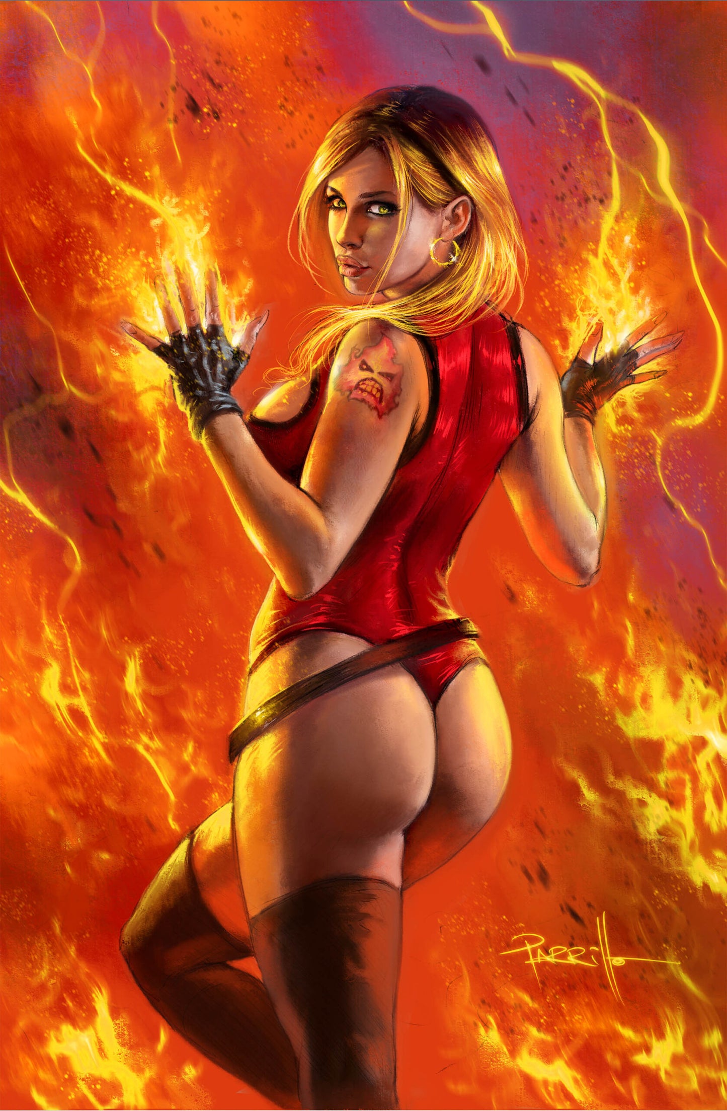 Firebitch #2 - Fire Away - Lucio Parrillo - Holofoil