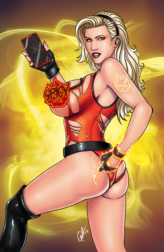 David Harrigan: Too hot to Handle Battle Damage: FB1: 11x17 Print