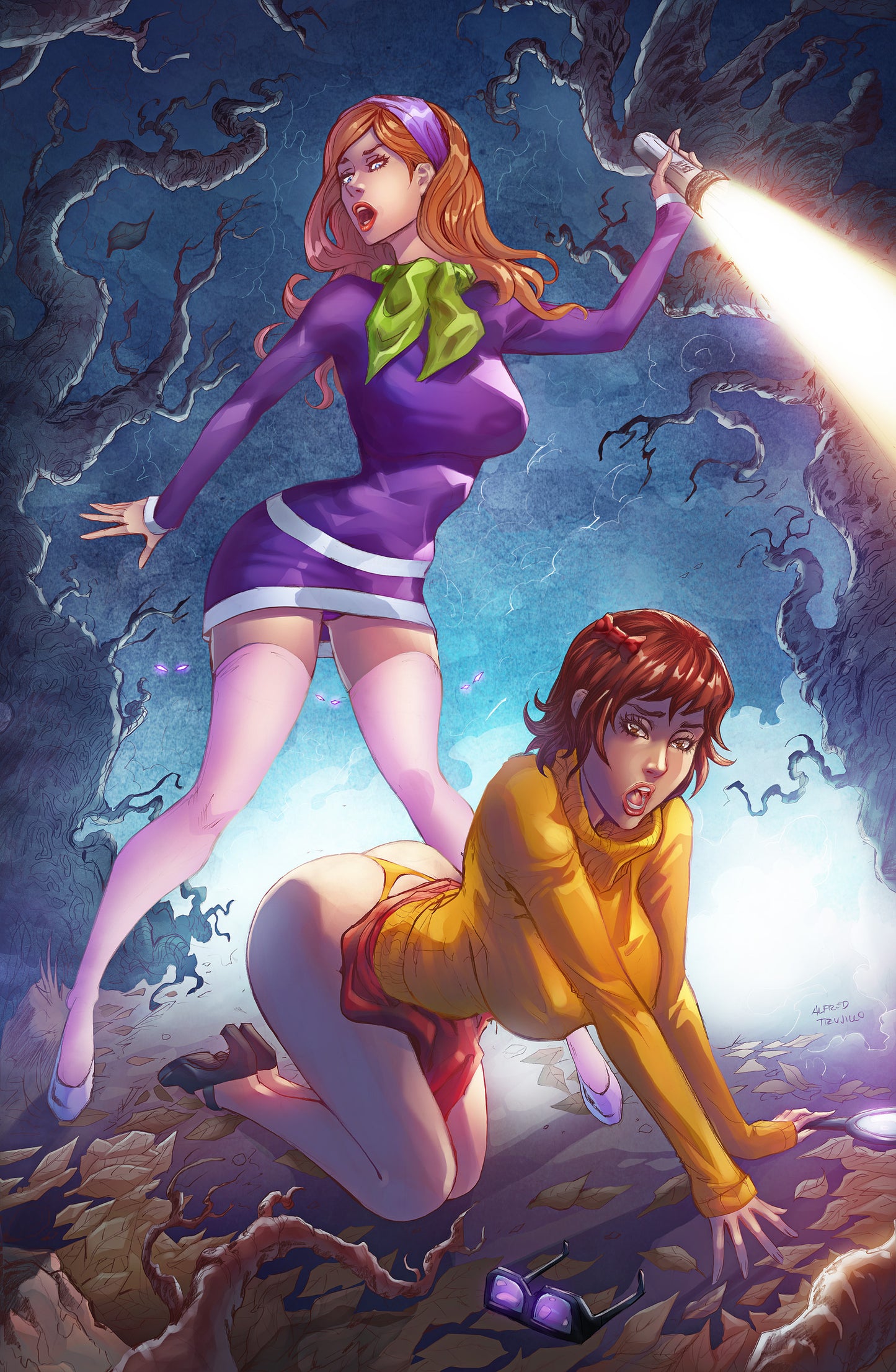 Daphne and Velma: Holofoil: 11x17 Print