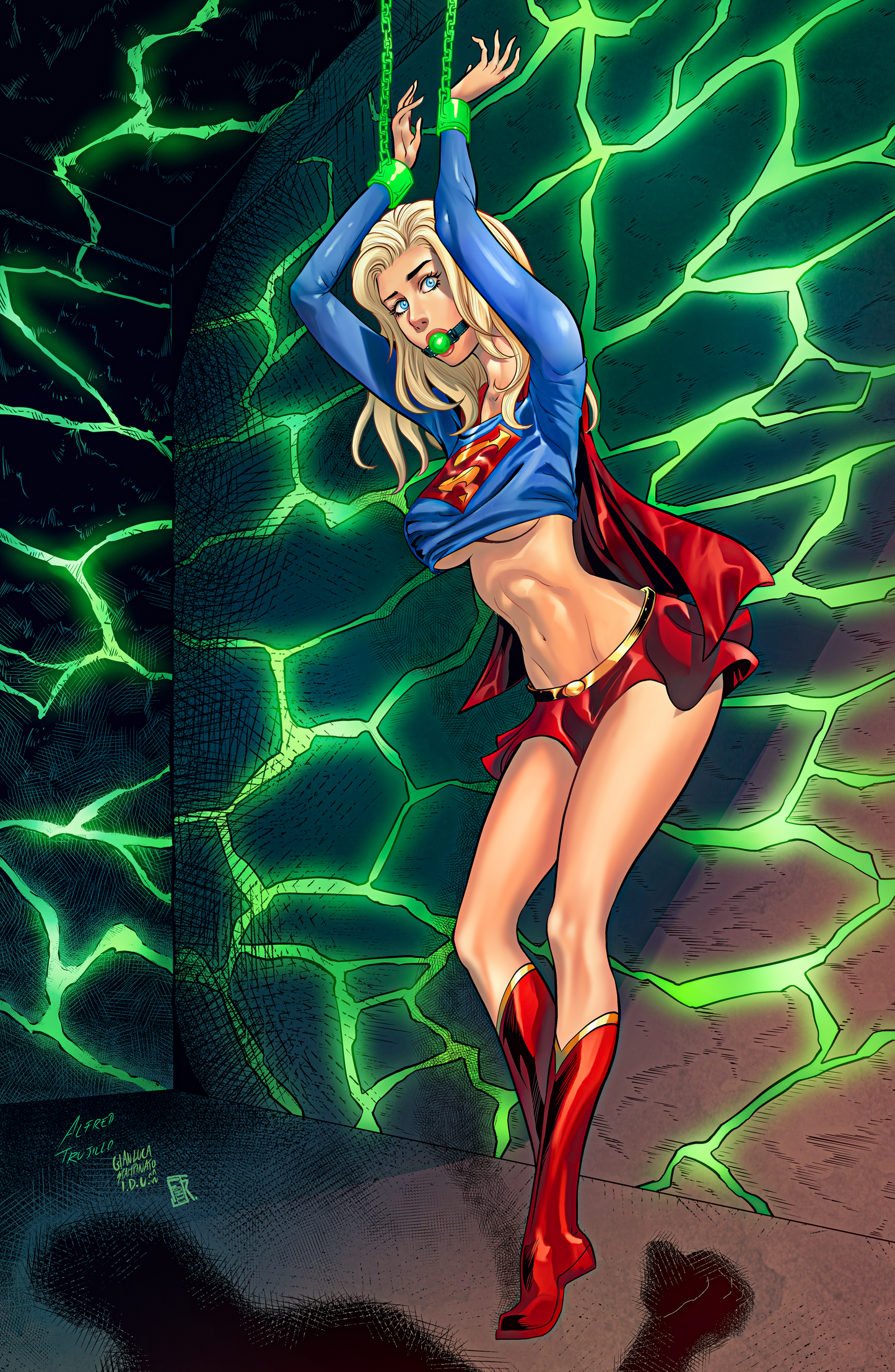 Supergirl in Peril: Holofoil: 11x17 Print